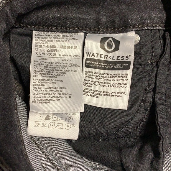 Levi’s 721 women’s size 27 charcoal high rise skinny denim Stretch Jeans. - Picture 9 of 15